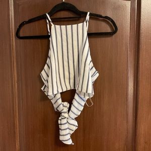 Striped crop top